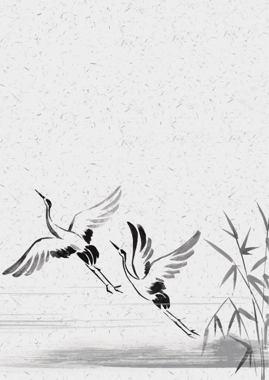 国风水墨1 (57)国风水墨信纸模板word模板